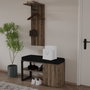 Hanah Home Set de Perchero Lion - Nogal Antiguo